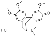 3H-7,12b-Methanodibenz(c,e)azocin-3-one, 5,6,7,8-tetrahydro-6-methyl-2 ,10,11-trimethoxy-hydrochloride, (+-)- Struktur