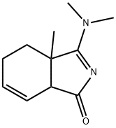 3-(Dimethylamino)-3a,4,5,7a-tetrahydro-3a-methyl-1H-isoindol-1-one Struktur