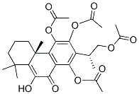 (2R)-2-[(4aR)-5,6,8-Tris(acetyloxy)-1,2,3,4,4a,9-hexahydro-10-hydroxy-1,1,4a-trimethyl-9-oxophenanthren-7-yl]-1-propanol 1-acetate Struktur