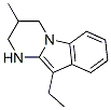 Pyrimido[1,2-a]indole, 10-ethyl-1,2,3,4-tetrahydro-3-methyl- (9CI) Struktur