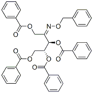 1-O,3-O,4-O,5-O-Tetrabenzoyl-D-threo-2-pentulose O-benzyl oxime Struktur