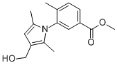 3-[3-(HYDROXYMETHYL)-2,5-DIMETHYL-1H-PYRROL-1-YL]-4-METHYL-BENZOIC ACID METHYL ESTER Struktur