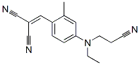 [[4-[(2-cyanoethyl)ethylamino]-2-methylphenyl]methylene]malononitrile  Struktur