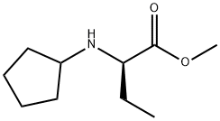 Butanoic acid, 2-(cyclopentylamino)-, methyl ester, (2R)- Struktur