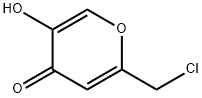 (2-CHLOROMETHYL)-5-HYDROXY-4H-PYRAN-4-ONE Struktur