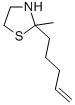 2-Methyl-2-(4-pentenyl)thiazolidine Struktur