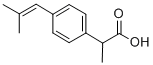 2-[4-(2-Methyl-propenyl)phenyl]propionic Acid Struktur