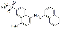 sodium 8-amino-5-(naphthylazo)naphthalene-2-sulphonate Struktur