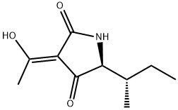 (3Z,5S)-3-(1-Hydroxyethylidene)-5-[(S)-1-methylpropyl]-2,4-pyrrolidinedione Struktur