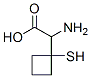 Cyclobutaneacetic acid, alpha-amino-1-mercapto- (9CI) Struktur