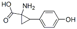 Cyclopropanecarboxylic acid, 1-amino-2-(4-hydroxyphenyl)- (9CI) Struktur