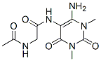 Acetamide,  2-(acetylamino)-N-(6-amino-1,2,3,4-tetrahydro-1,3-dimethyl-2,4-dioxo-5-pyrimidinyl)- Struktur