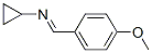Cyclopropanamine, N-[(4-methoxyphenyl)methylene]- (9CI) Struktur