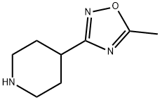 4-(5-METHYL-[1,2,4]OXADIAZOL-3-YL)-PIPERIDINE Struktur