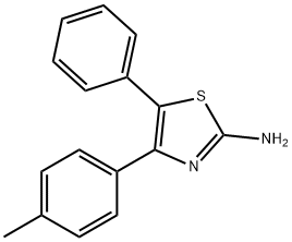 5-Phenyl-4-p-tolyl-thiazol-2-ylamine Struktur