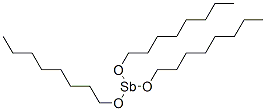 Tris(octyloxy)antimony Struktur