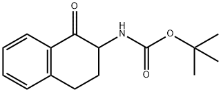 (1-OXO-1,2,3,4-TETRAHYDRO-NAPHTHALEN-2-YL)-CARBAMIC ACID TERT-BUTYL ESTER Struktur