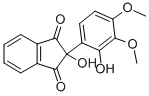 1,3-Indandione, 2-(3,4-dimethoxy-2-hydroxyphenyl)-2-hydroxy- Struktur