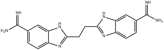 1,2-bis(5-amidino-2-benzimidazolyl)ethane Struktur