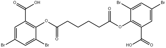 BIS(3,5-DIBROMOSALICYL)ADIPATE, 97 Struktur