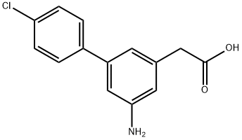 5-Amino-4'-chloro-3-biphenylacetic acid Struktur