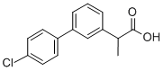 4'-Chloro-alpha-methyl-3-biphenylacetic acid Struktur