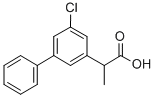 5-Chloro-alpha-methyl-3-biphenylacetic acid Struktur