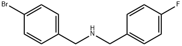 N-(4-BroMobenzyl)-4-fluorobenzylaMine, 97% Struktur