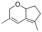 Cyclopenta[b]pyran, 2,6,7,7a-tetrahydro-3,5-dimethyl- (9CI) Struktur