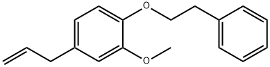 Benzene, 2-methoxy-1-(2-phenylethoxy)-4-(2-propenyl)- Struktur