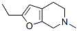 Furo[2,3-c]pyridine, 2-ethyl-4,5,6,7-tetrahydro-6-methyl- (9CI) Struktur