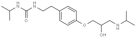 Pafenolol Struktur