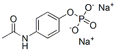 disodium 4-acetamidophenyl phosphate Struktur