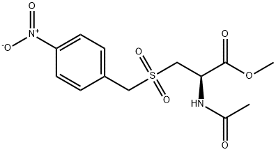 methyl 2-acetamido-3-[(4-nitrophenyl)methylsulfonyl]propanoate Struktur