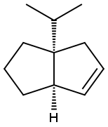 Pentalene, 1,2,3,3a,4,6a-hexahydro-3a-(1-methylethyl)-, cis- (9CI) Struktur