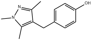 4-[(1,3,5-TRIMETHYL-1H-PYRAZOL-4-YL)METHYL]BENZENOL Struktur