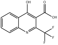 4-Hydroxy-2-(trifluoromethyl)quinoline-3-carboxylic acid Struktur