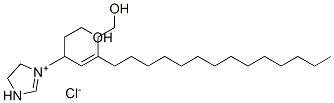 1,3-Bis(2-hydroxyethyl)-2-heptadecenyl imidazolinium chloride Struktur