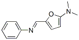 2-Furanamine,  N,N-dimethyl-5-[(phenylimino)methyl]- Struktur