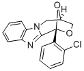 1,4-Epoxy-1H,3H-(1,4)oxazepino(4,3-a)benzimidazole, 4,5-dihydro-1-(2-c hlorophenyl)- Struktur