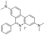 3,8-dimethylamino-6-phenyl-phenanthridinium methiodide Struktur