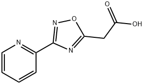 2-[3-(2-Pyridinyl)-1,2,4-oxadiazol-5-yl]-acetic acid Struktur