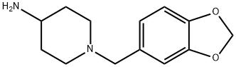 1-BENZO[1,3]DIOXOL-5-YLMETHYL-PIPERIDIN-4-YLAMINE Struktur