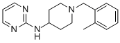 2-((1-(o-Methylbenzyl)-4-piperidyl)amino)pyrimidine Struktur