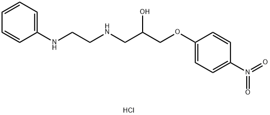 1-((2-Anilinoethyl)amino)-3-(p-nitrophenoxy)-2-propanol hydrochloride Struktur