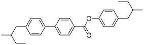 4-(2-methylbutyl)phenyl 4'-(2-methylbutyl)[1,1'-biphenyl]-4-carboxylate  Struktur