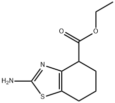 ETHYL 2-AMINO-4,5,6,7-TETRAHYDRO-1,3-BENZOTHIAZOLE-4-CARBOXYLATE Struktur