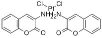 Platinum(II), bis(2-oxo-2H-1-benzopyran-3-ylammine)dichloro-, (Z)- Struktur