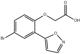 2-(4-BROMO-2-(ISOXAZOL-5-YL)PHENOXY)ACETIC ACID Struktur