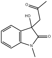 3-HYDROXY-1-METHYL-3-(2-OXO-PROPYL)-1,3-DIHYDRO-INDOL-2-ONE Struktur